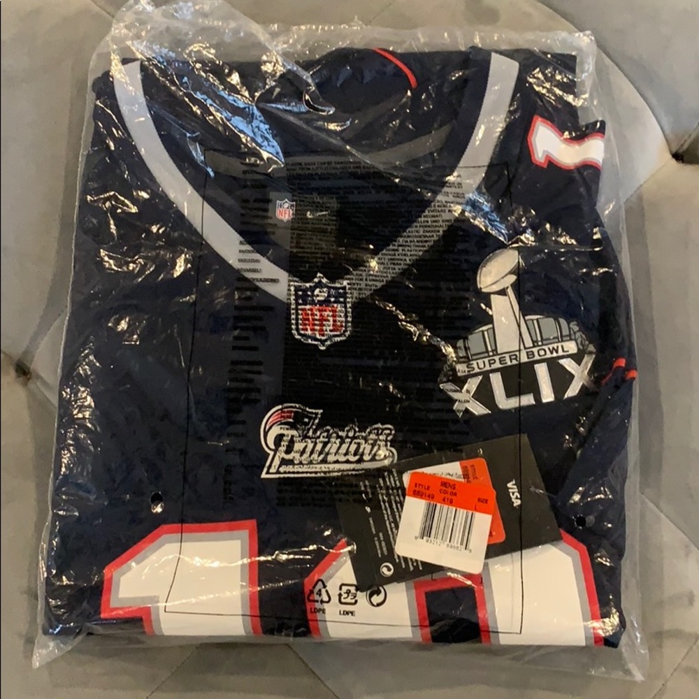 NWT New England Patriots Brady Jersey Superbowl 49